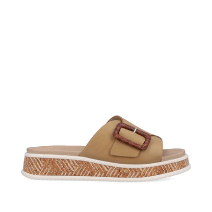 Rieker Evolution Ladies Buckle Trim Backless Sandal