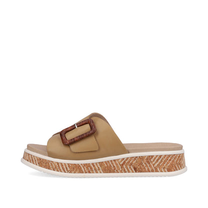 Rieker Evolution Ladies Buckle Trim Backless Sandal