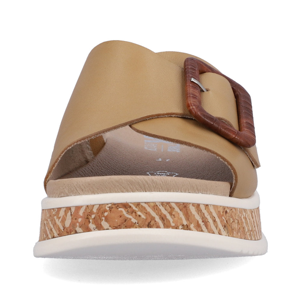 Rieker Evolution Ladies Buckle Trim Backless Sandal