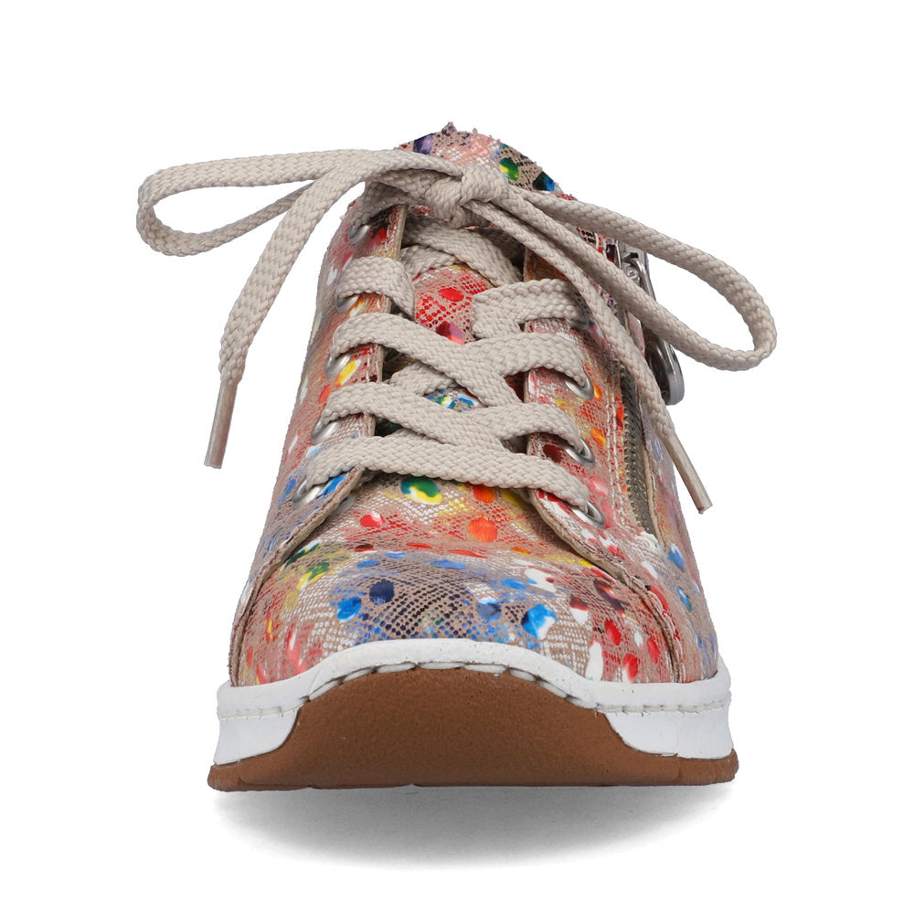 Rieker Ladies Floral print Lace Up shoe