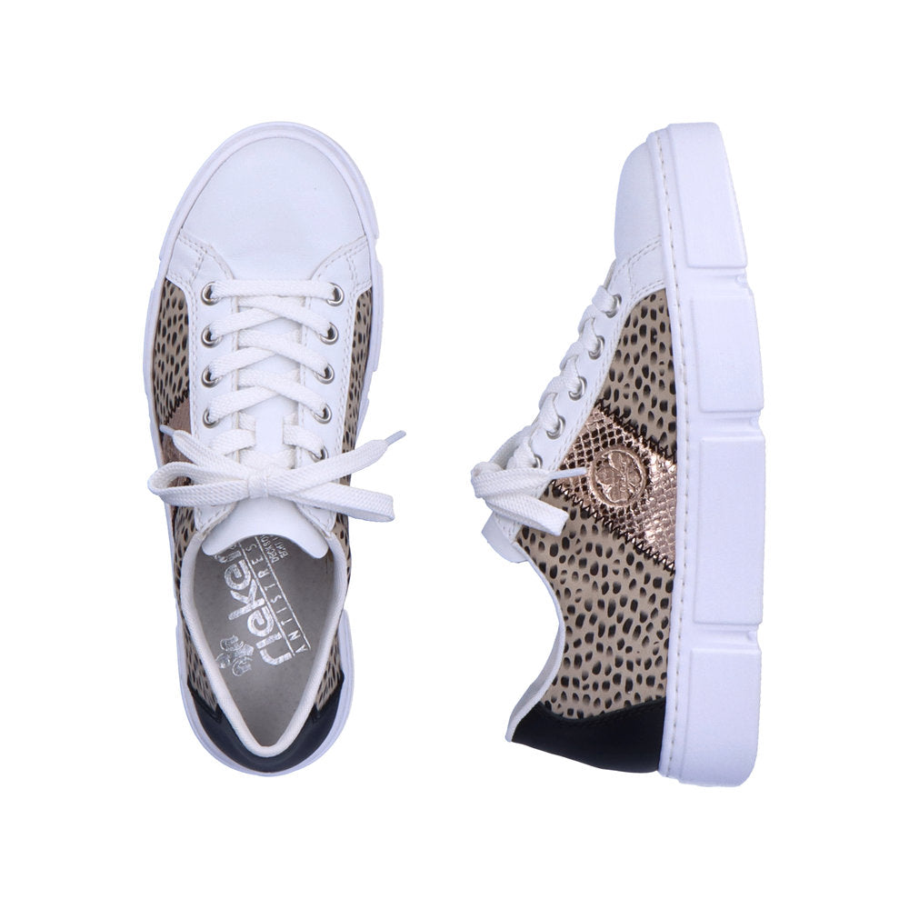 Rieker Ladies Patchwork Lace Up Sneaker