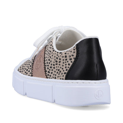 Rieker Ladies Patchwork Lace Up Sneaker