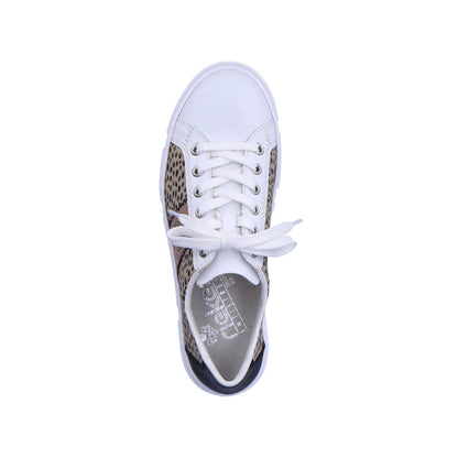 Rieker Ladies Patchwork Lace Up Sneaker