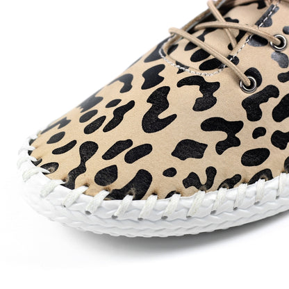 Lunar St Ives Ladies Ocelot Print Casual Shoe