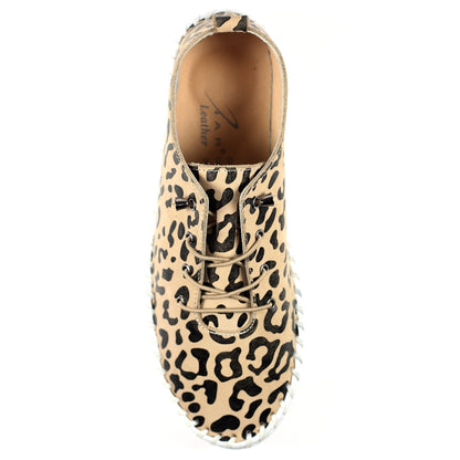 Lunar St Ives Ladies Ocelot Print Casual Shoe
