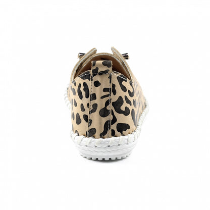 Lunar St Ives Ladies Ocelot Print Casual Shoe
