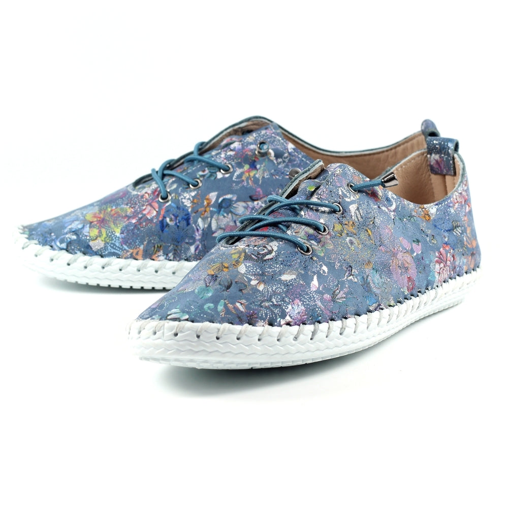Lunar Exbury Ladies Floral Print soft Casual Shoe