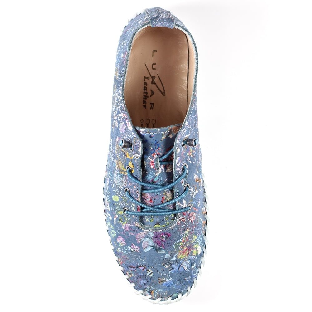 Lunar Exbury Ladies Floral Print soft Casual Shoe