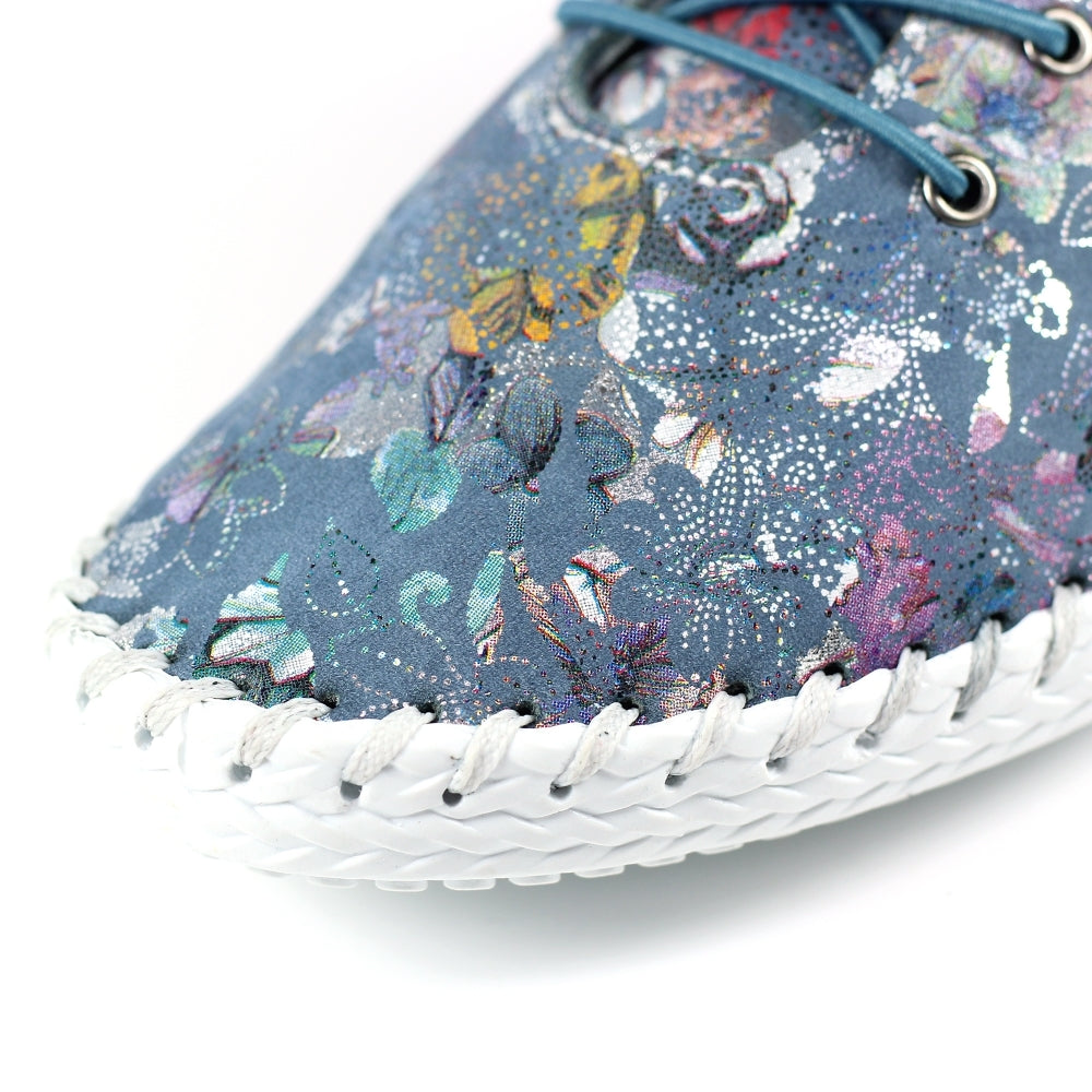 Lunar Exbury Ladies Floral Print soft Casual Shoe