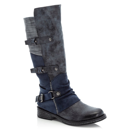 Rieker Ladies Long leg Buckle Trim Boot