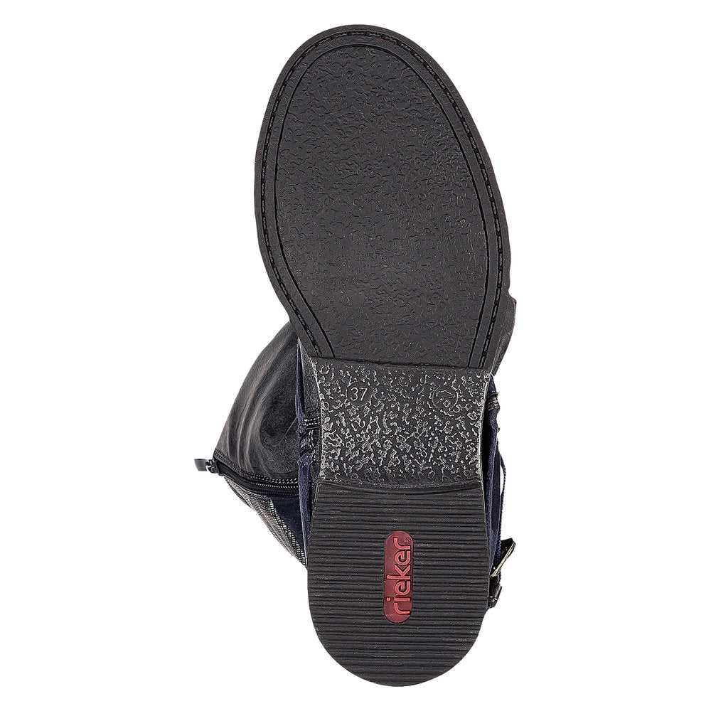 Rieker Ladies Long leg Buckle Trim Boot