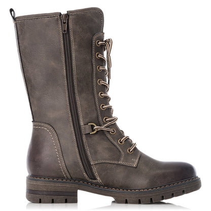 Rieker Ladies Lace Up Mid calf Boot