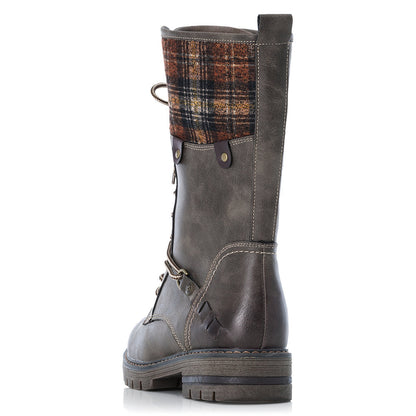 Rieker Ladies Lace Up Mid calf Boot