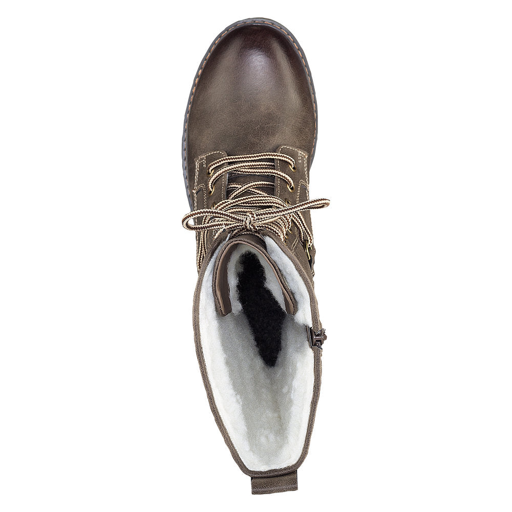 Rieker Ladies Lace Up Mid calf Boot