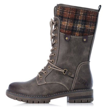Rieker Ladies Lace Up Mid calf Boot