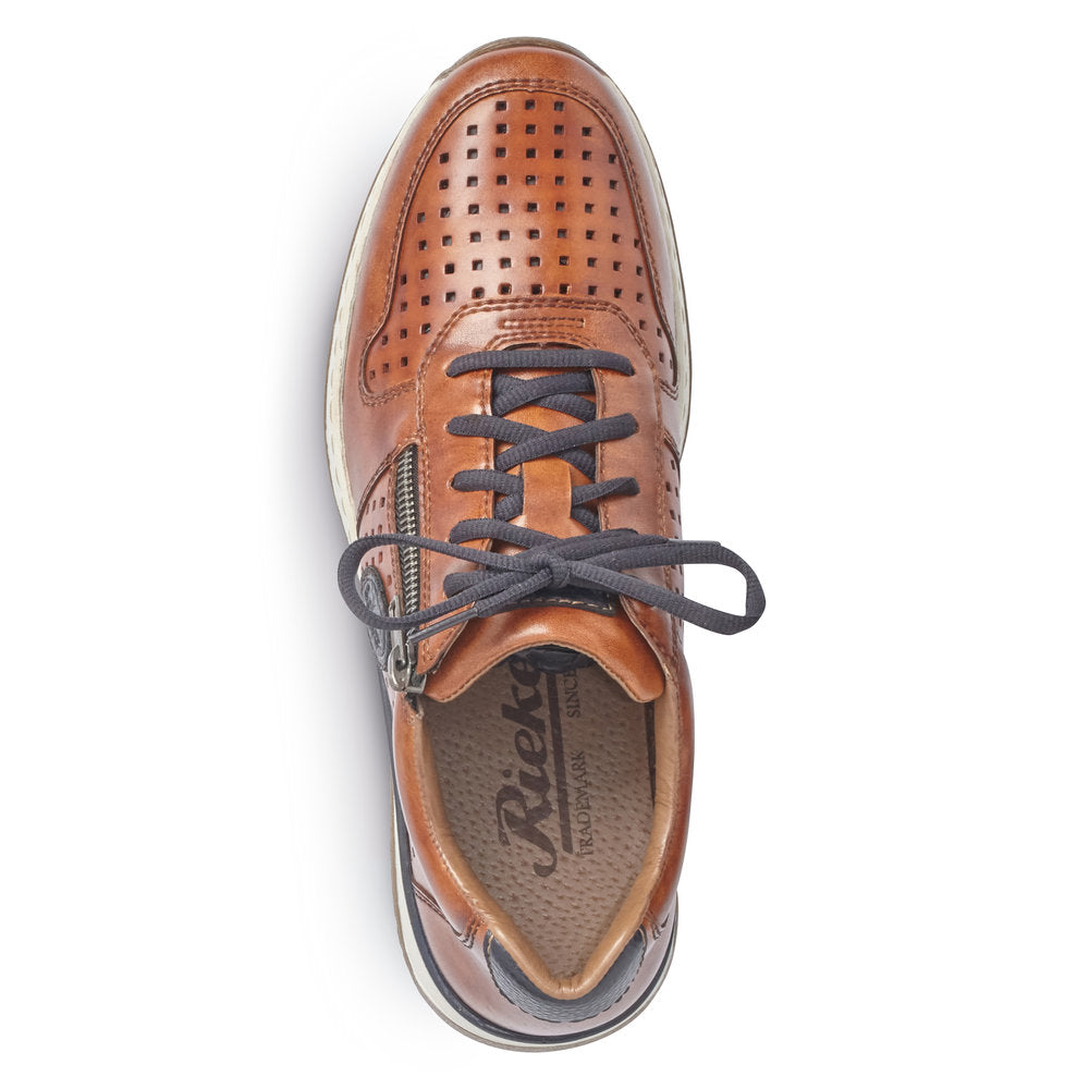 Rieker Men's Zip Sided Lace Up Casual Shoe