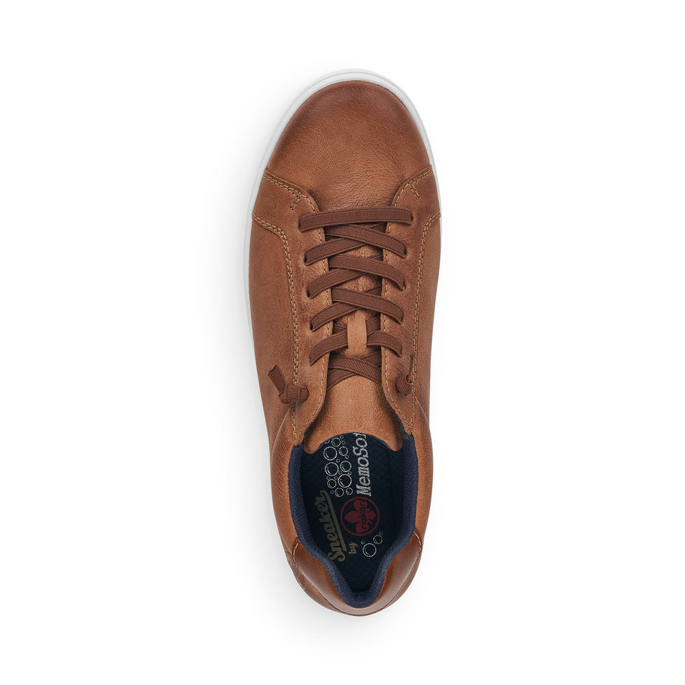 Rieker Men's Lace Up White Soled Sneaker