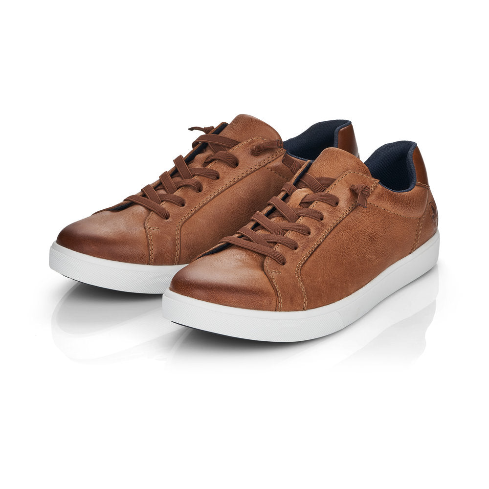 Rieker Men's Lace Up White Soled Sneaker