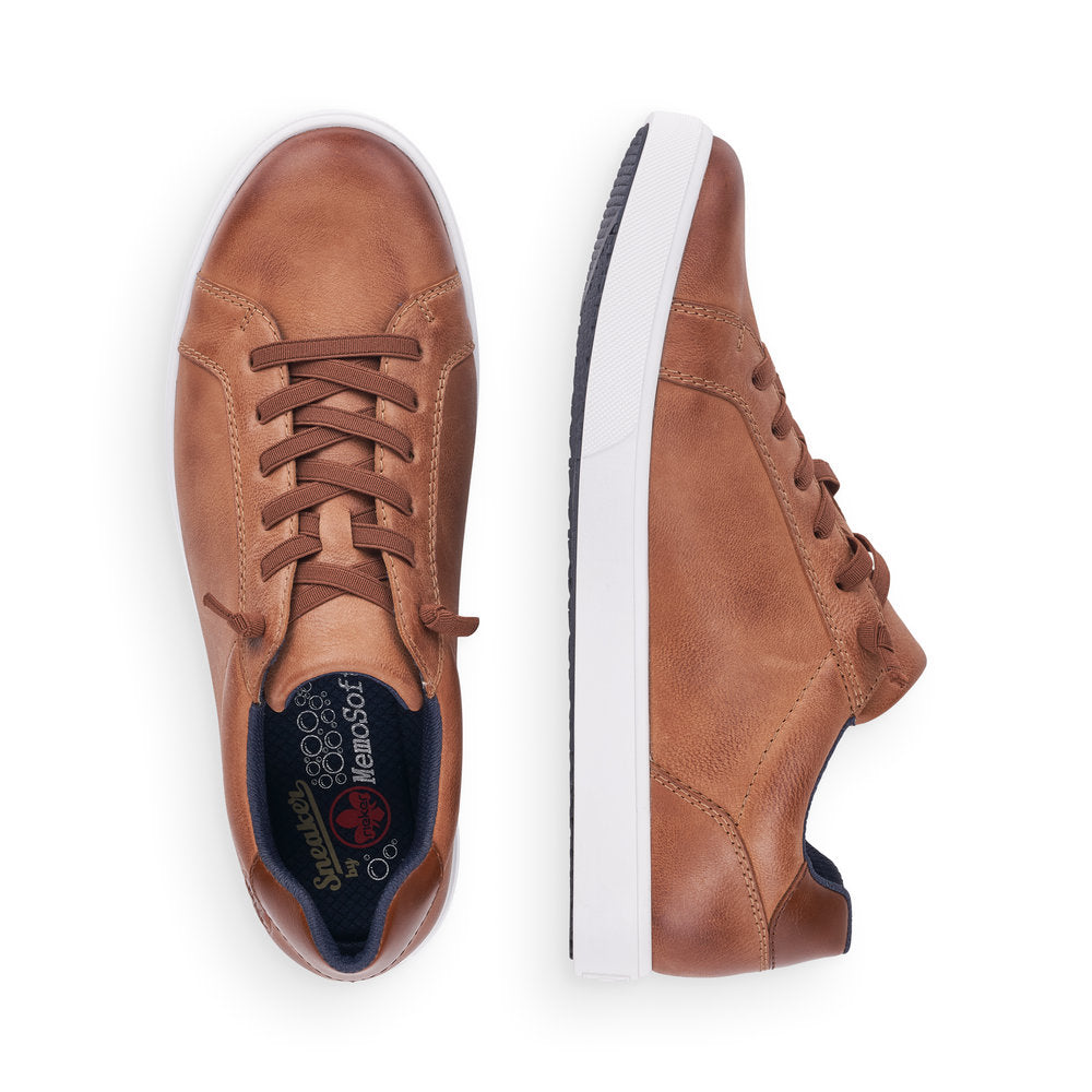 Rieker Men's Lace Up White Soled Sneaker