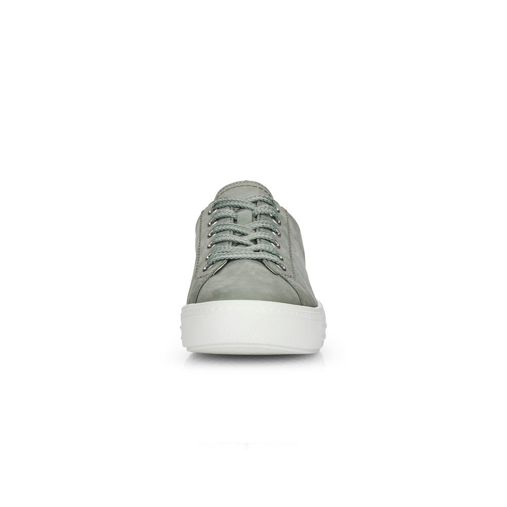 Remonte Ladies Multi Lace Flatform Sneaker Mint