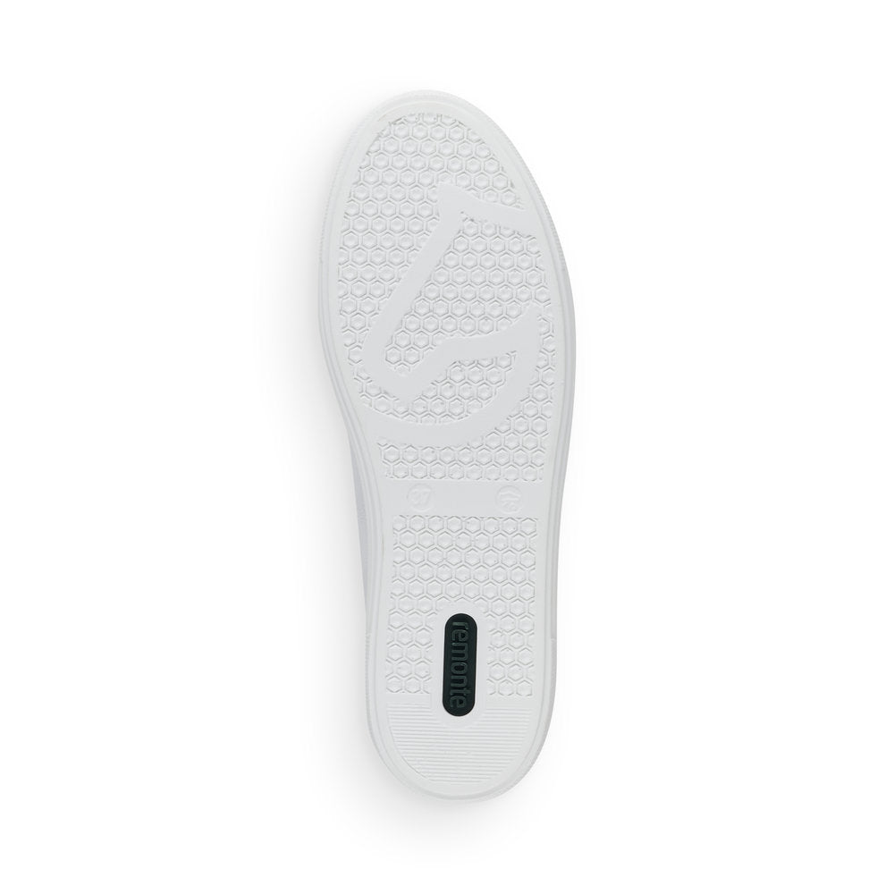 Remonte Ladies Multi Lace Flatform Sneaker White