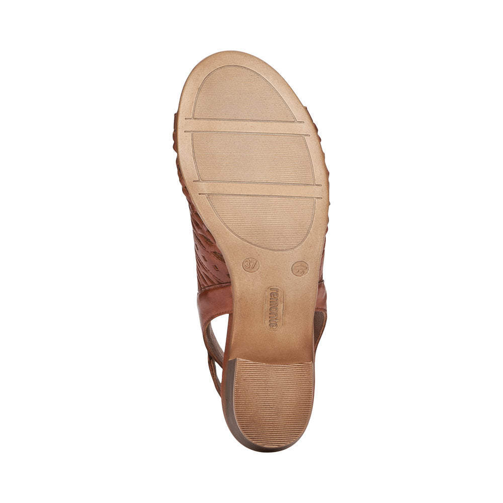 Remonte Ladies Block Heel Full Front Sandal