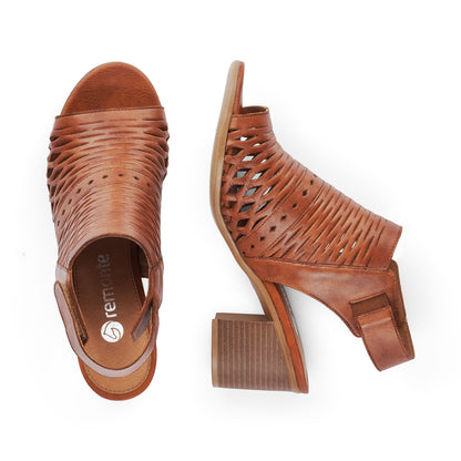 Remonte Ladies Block Heel Full Front Sandal