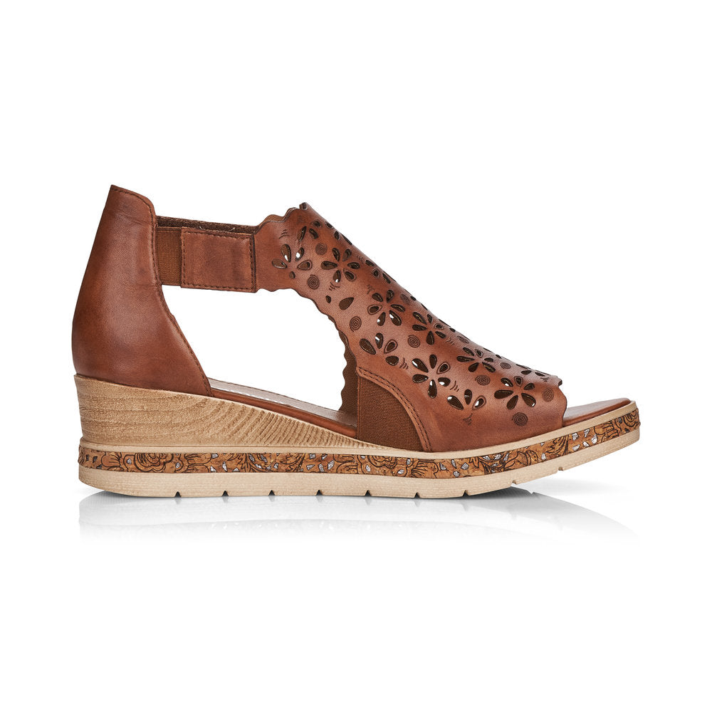 Remonte Ladies Cork wedge Gladiator Sandal