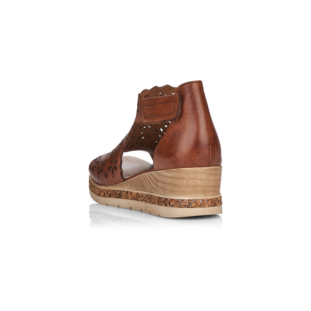Remonte Ladies Cork wedge Gladiator Sandal