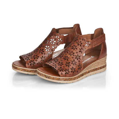 Remonte Ladies Cork wedge Gladiator Sandal
