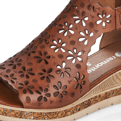 Remonte Ladies Cork wedge Gladiator Sandal