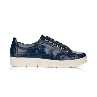 Remonte Ladies Lace Up Casual Navy