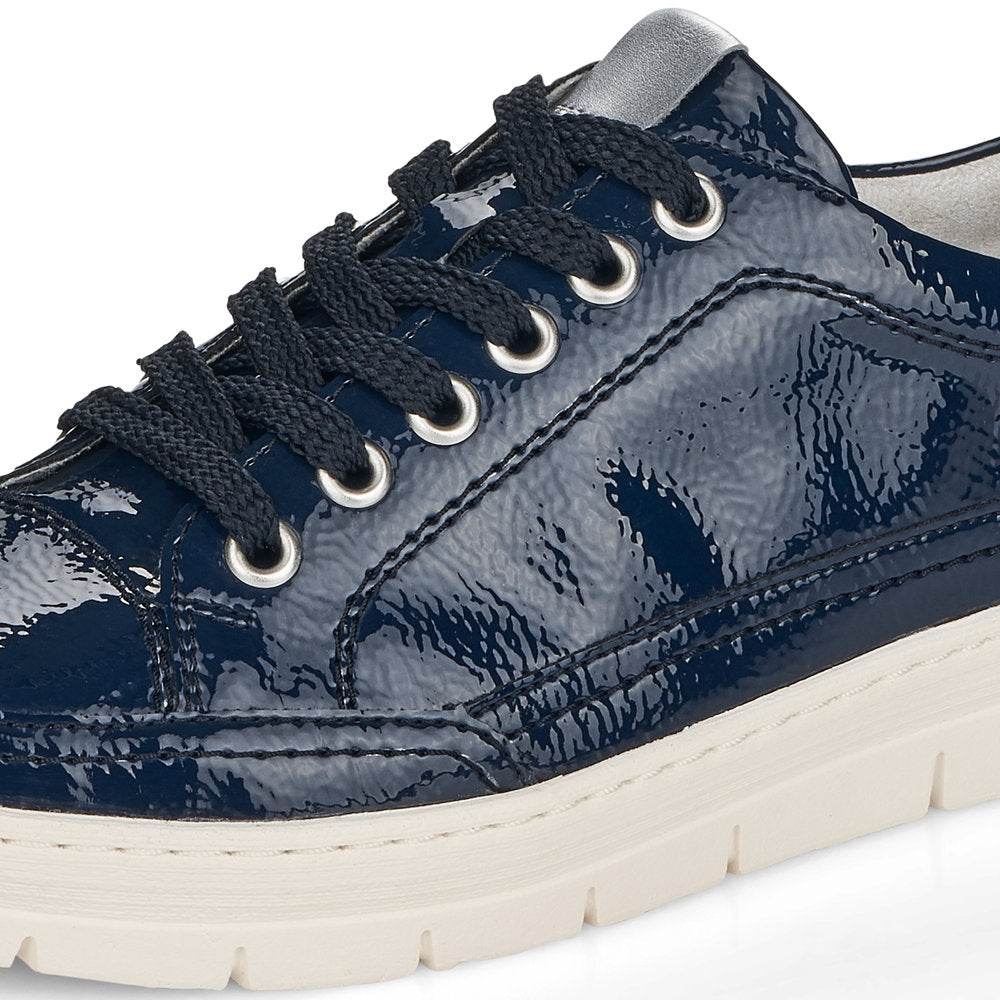 Remonte Ladies Lace Up Casual Navy