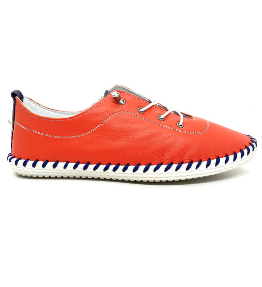Lunar Sandown Ladies  Leather Casual Sneaker