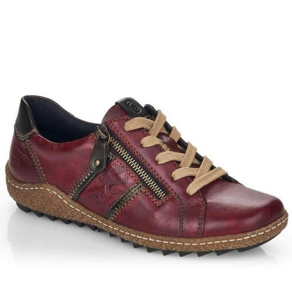 Remonte Ladies Lace Up Shoe With Zip