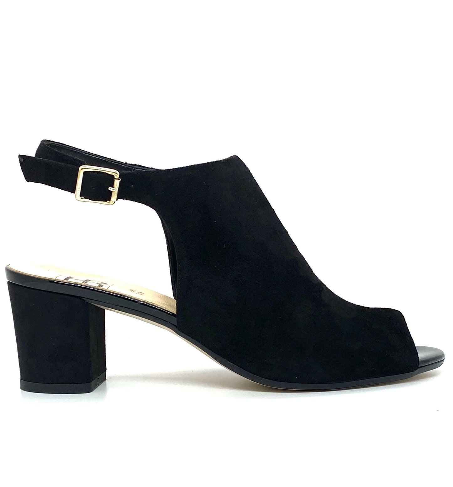 Mid Heel Open Toe Sandal