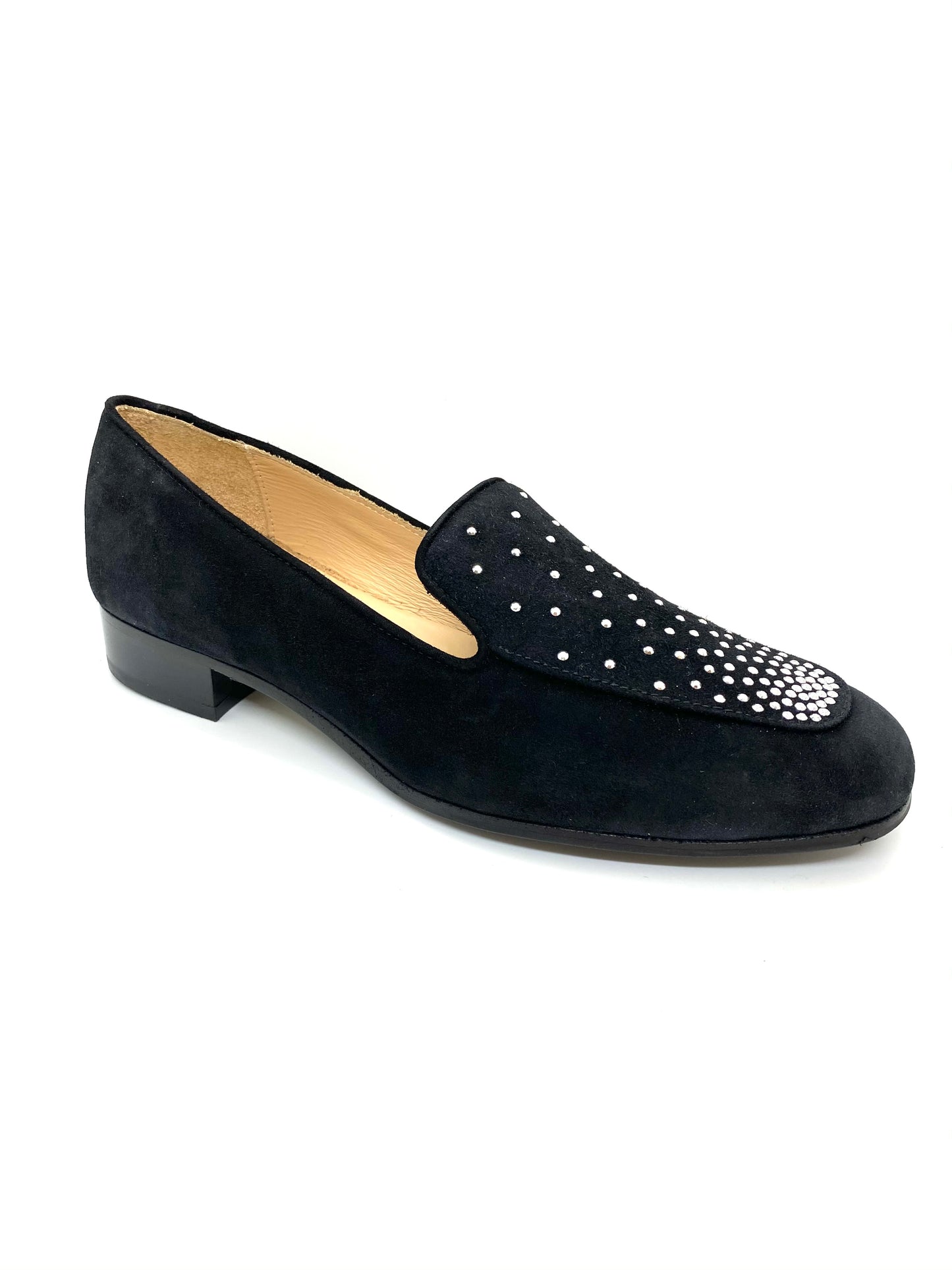 Myla Low Heel Loafer With Stud Trim