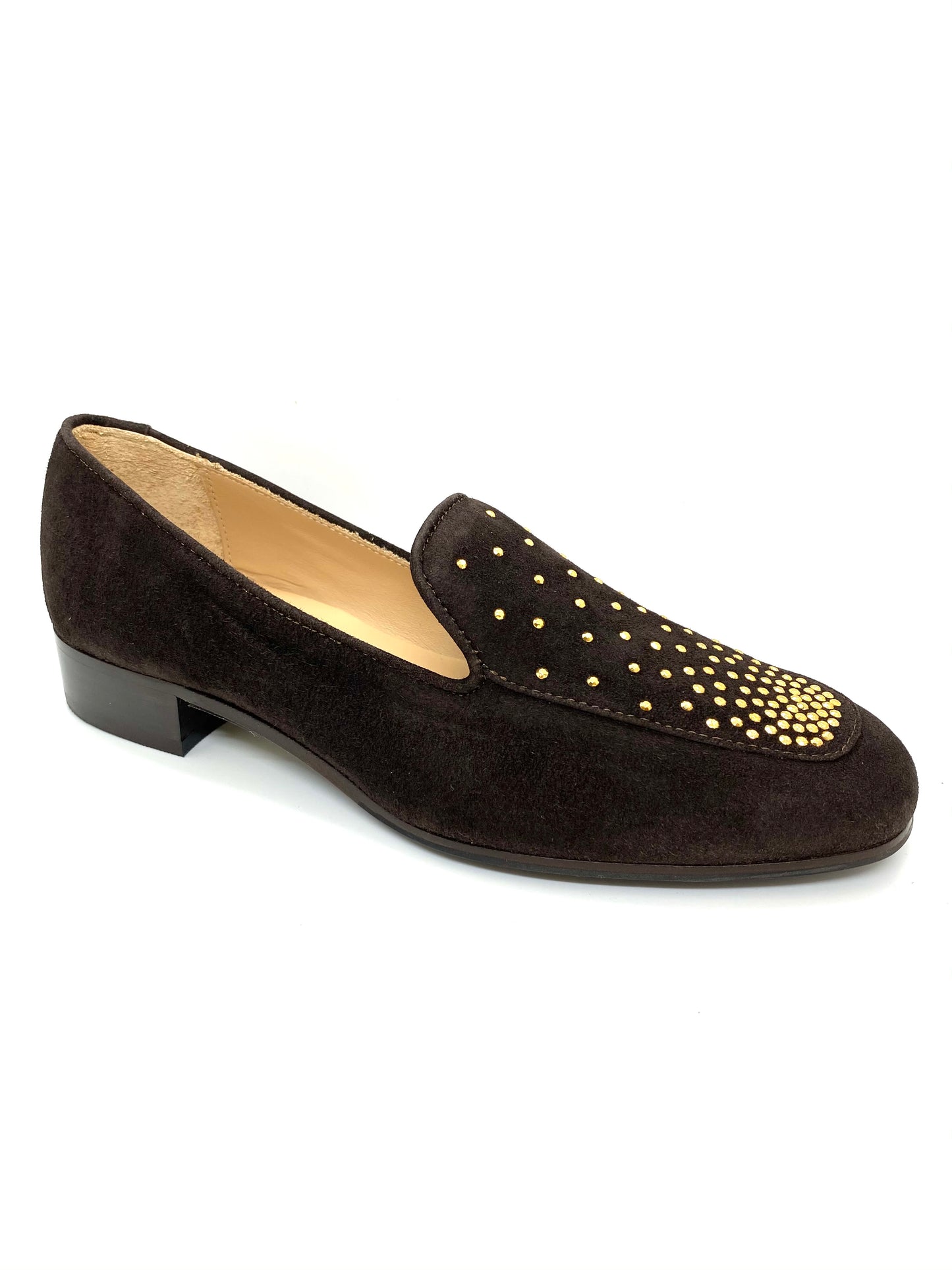 Myla Low Heel Loafer With Stud Trim