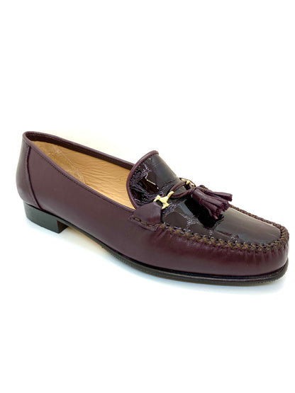 Low Heel Tassle Trim Loafer