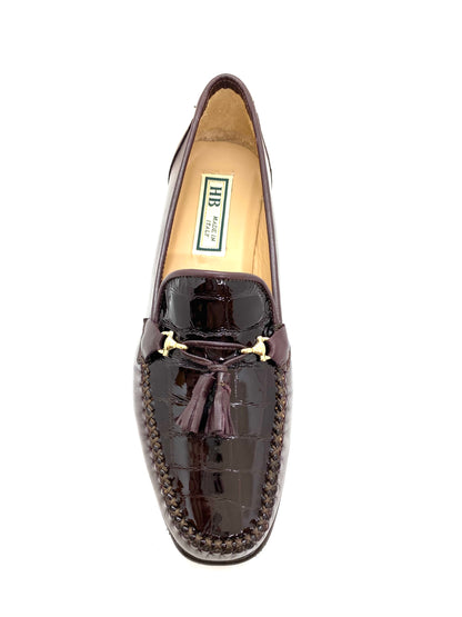Low Heel Tassle Trim Loafer