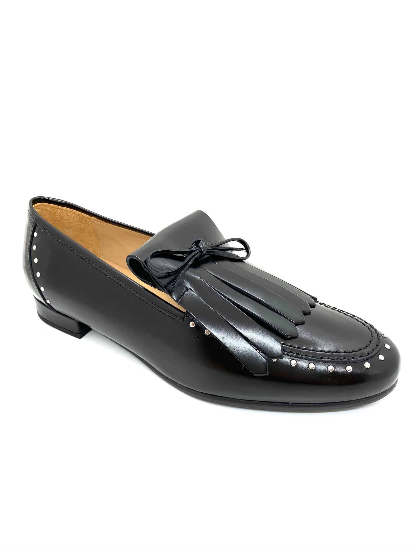 Chic Flat Stud Detail Loafer Shoe