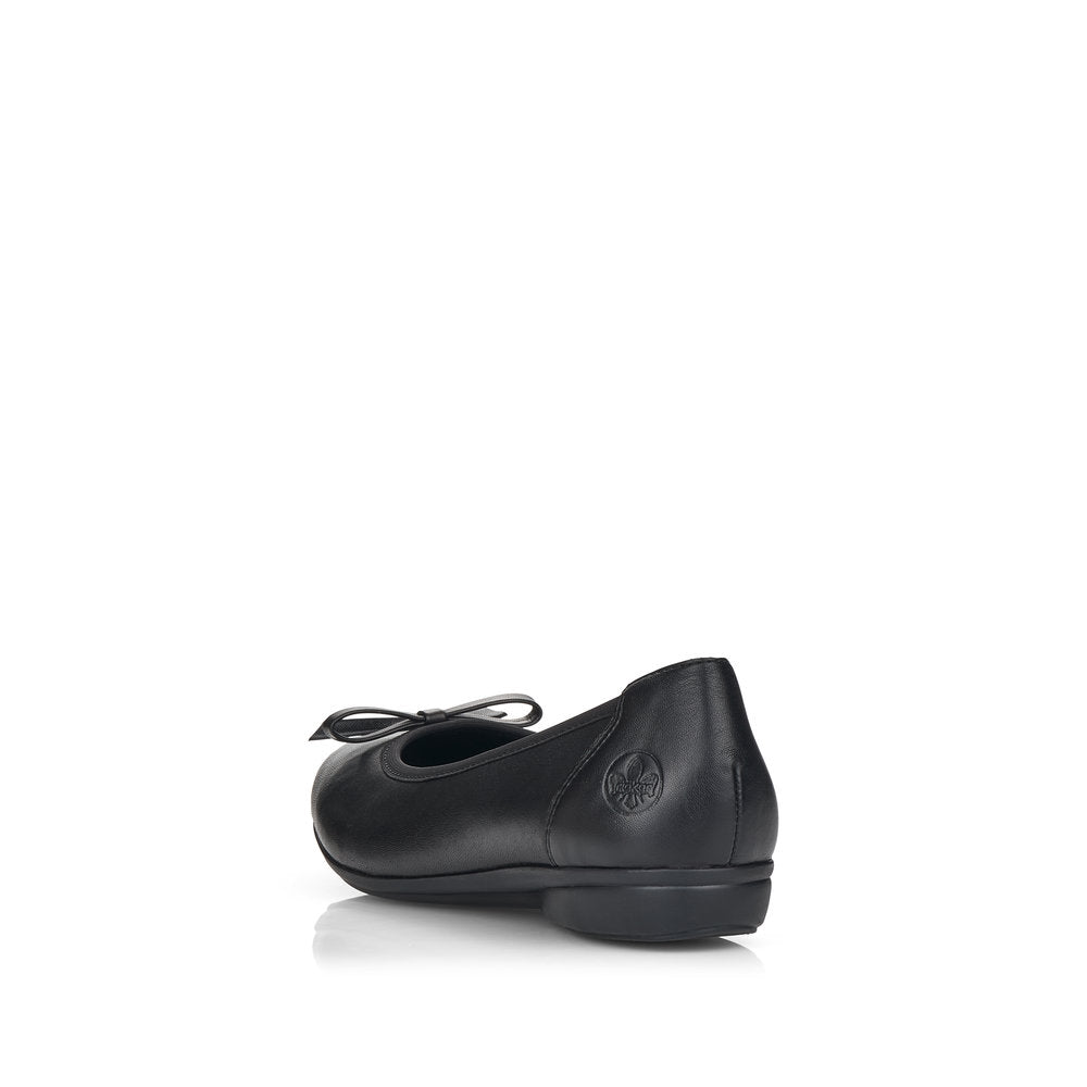 Rieker Ladies Bow Front Pump Black