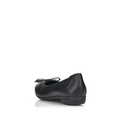 Rieker Ladies Bow Front Pump Black