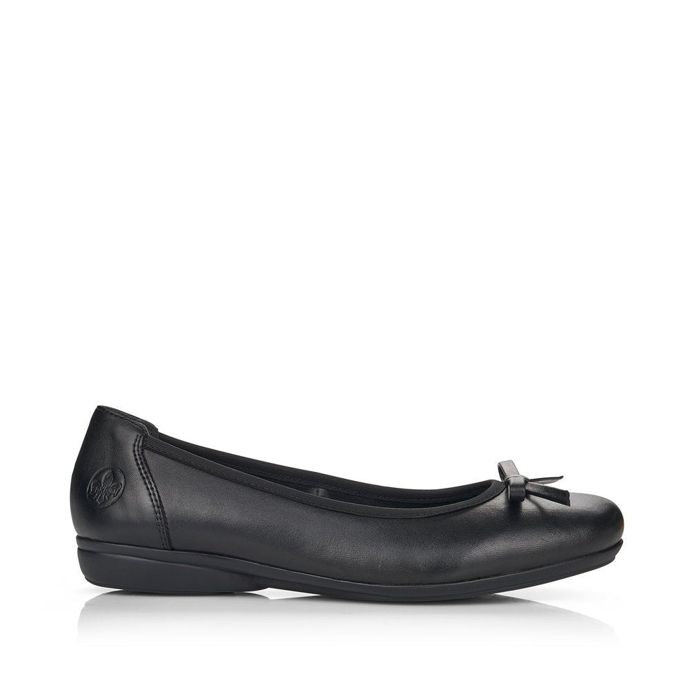 Rieker Ladies Bow Front Pump Black