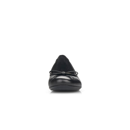 Rieker Ladies Bow Front Pump Black