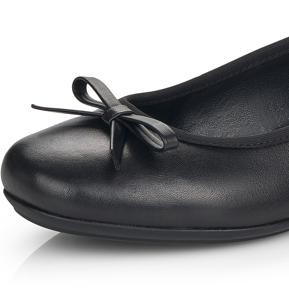 Rieker Ladies Bow Front Pump Black