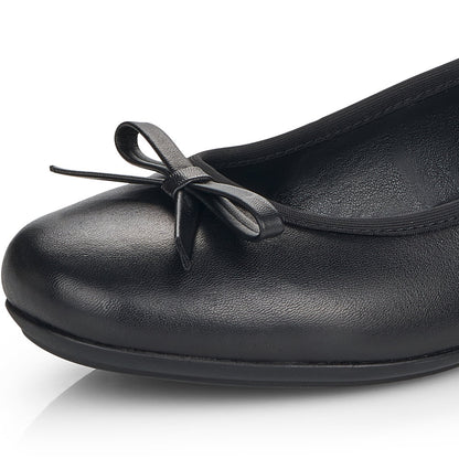 Rieker Ladies Bow Front Pump Black