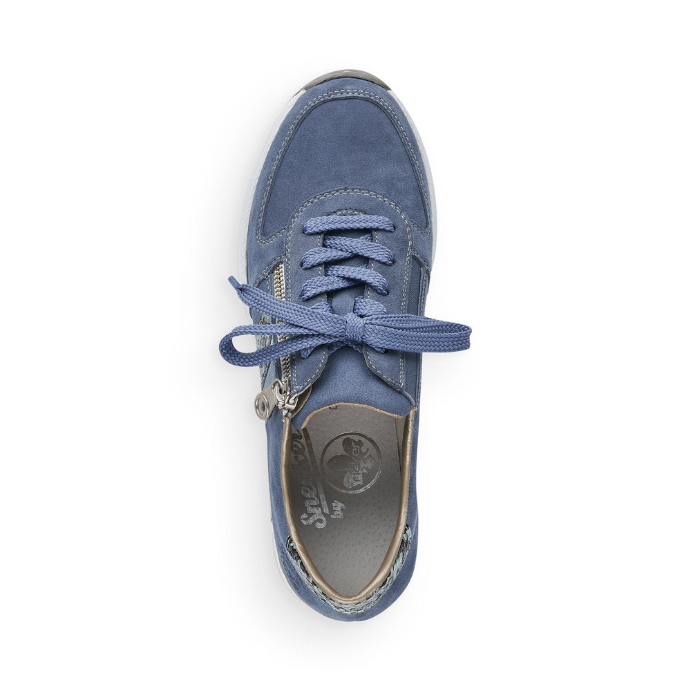 Rieker Ladies Wedge Heel Lace Up Sneaker