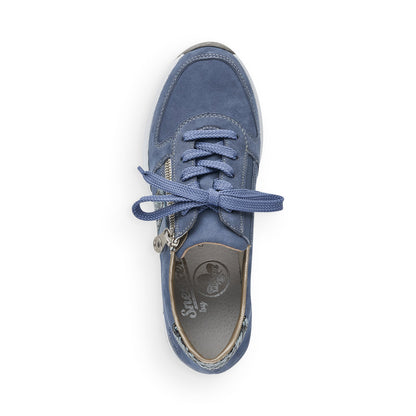 Rieker Ladies Wedge Heel Lace Up Sneaker