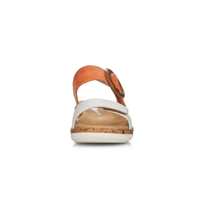 Remonte Ladies Buckle Detail Sandal Peach